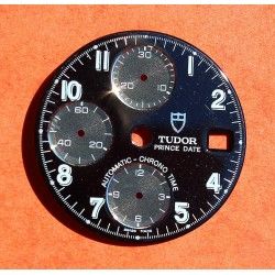 Superbe cadran montres Tudor Prince Chronograph Steel 40mm ref 79280 couleur noire Ø29mm