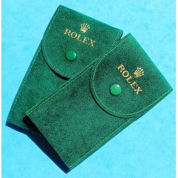 Rolex Used Suede green velvet pouch traveler's service holder case watches Submariner, Gmt, Daytona, Explorer, Air King