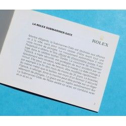 Rolex Submariner, Sea Dweller booklet manual English 1997 Submariner watches 14060, 16610, 16613, 16618, 16600