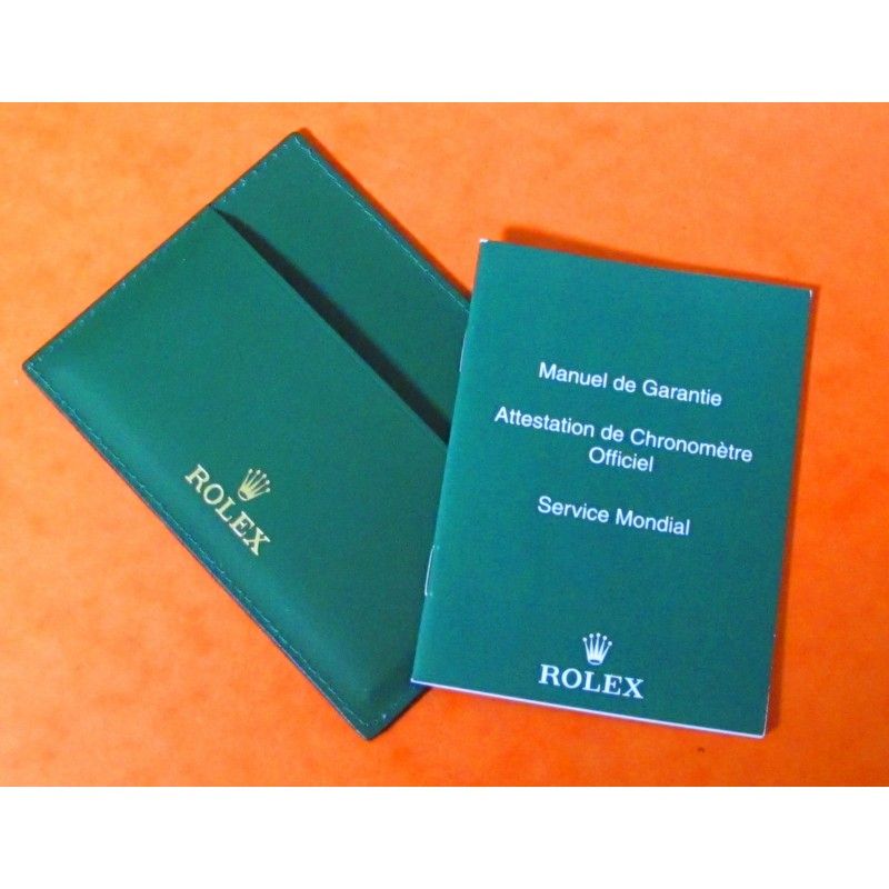 PORTE CARTES ETUI ROLEX  EN CUIR CARTE DE GARANTIE