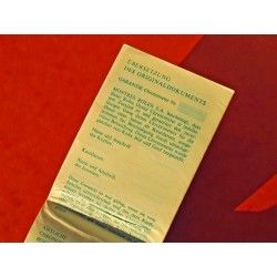 TRANSLATION PAPERS ROLEX WARRANTY TRANSITIONAL BLANK 70'S