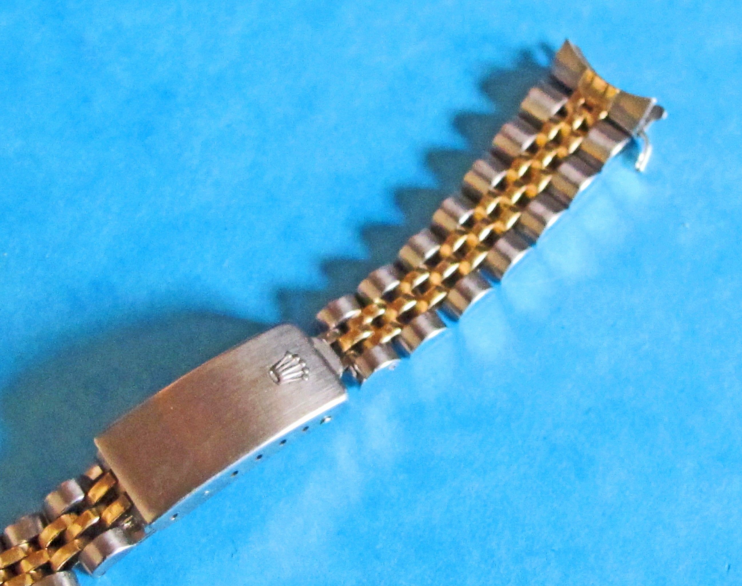 ROLEX 2 TONE 13MM GOLD / SSTEEL LUG LADIES JUBILEE BRACELET BAND