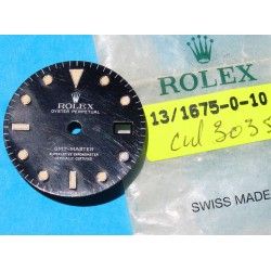 Vintage 80's Original Rolex GMT Master 16750, 16700 Glossy tritium swissT 25 Watch Dial cal 3075