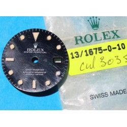 Vintage Rolex 16750, 16700 cadran noir brillant tritium patiné montres GMT MASTER cal auto 3075 