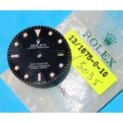 Vintage Rolex 16750, 16700 cadran noir brillant tritium patiné montres GMT MASTER cal auto 3075 