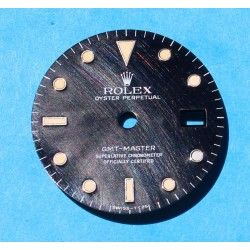 Vintage Rolex 16750, 16700 cadran noir brillant tritium patiné montres GMT MASTER cal auto 3075 