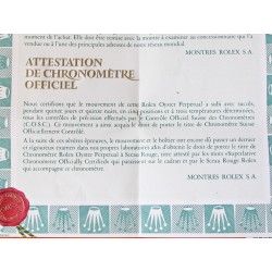 French Genuine 1981-1982 punched Vintage Rolex Guarantee from a Concessionaire