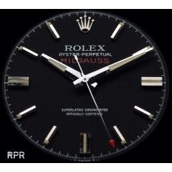 Rolex Rare Aiguille Tritium des seconde Argent / Rouge montres vintages Milgauss 1019 NOS calibre automatique 1580