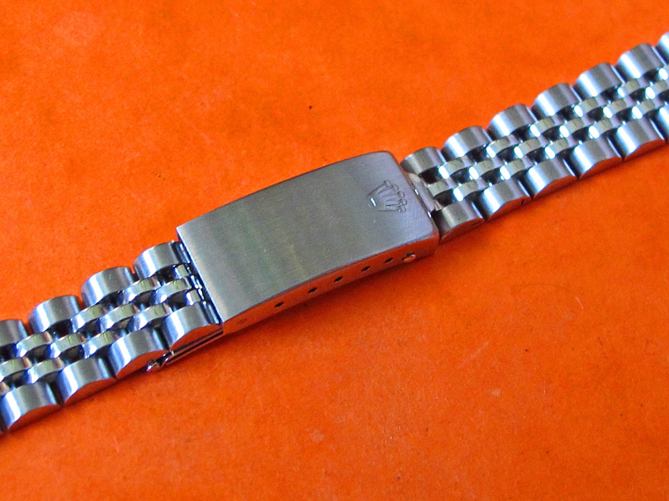 Ladies 62510D Rolex Stainless Steel Jubilee 13mm Band bracelet