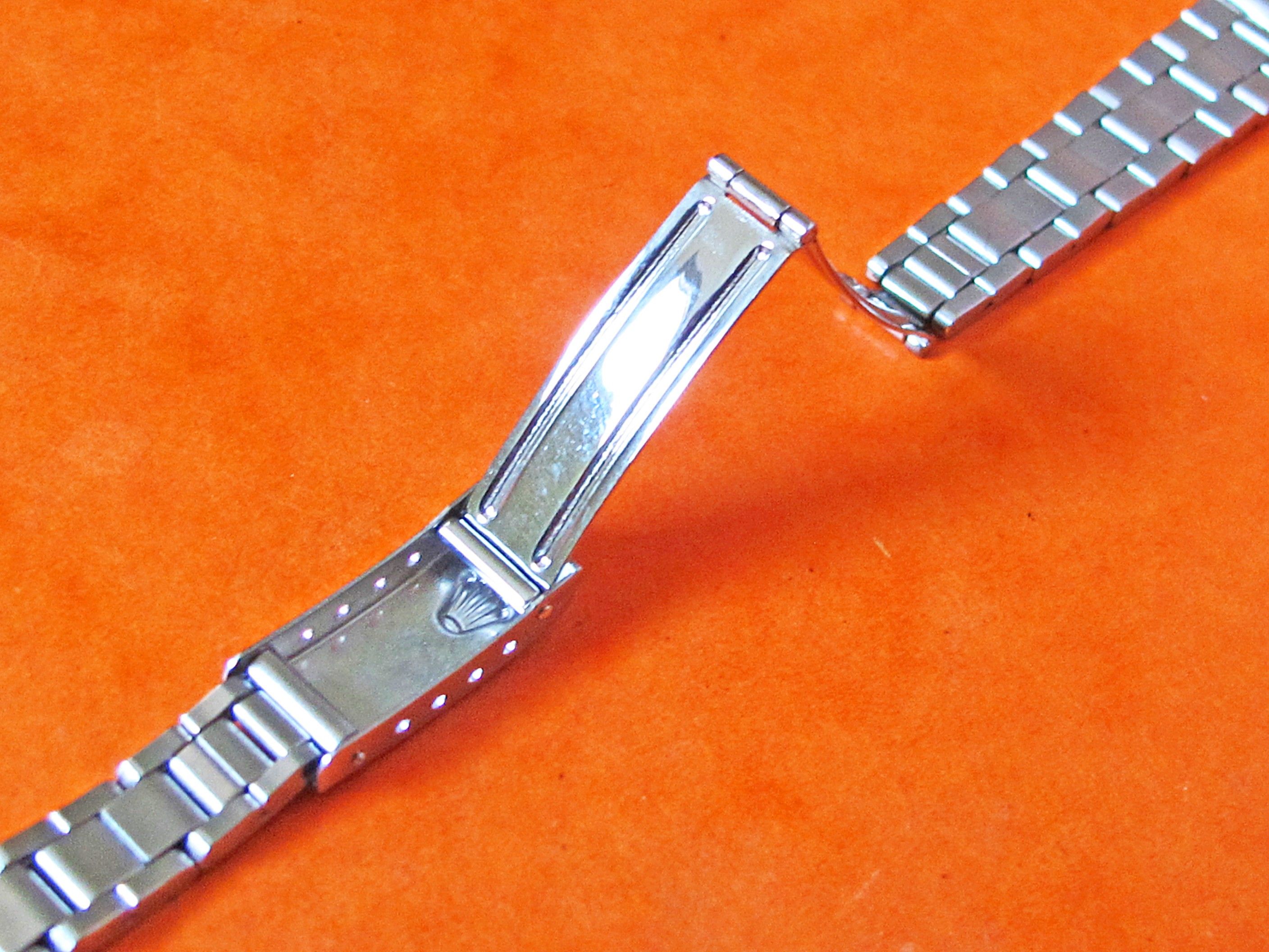 TUDOR / ROLEX 7834 13mm 366 FOLDED LINKS SS STAINLESS STEEL AUTHENTIC LADIES WATCH BAND STRAP