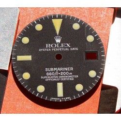 ♛ Rolex Authentique Rare Vintage Montre 1680 Cadran Submariner Date tritium Relumed cal 1570 automatique ♛