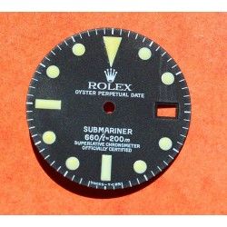 ♛ Rolex Authentique Rare Vintage Montre 1680 Cadran Submariner Date tritium Relumed cal 1570 automatique ♛