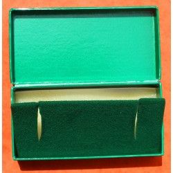 Vintage Rectangle Rolex Green Coffin Box for Ladies Oyster Perpetual Ref 6516