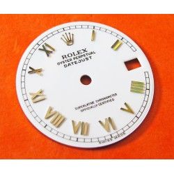 CADRAN ROLEX DATEJUST CHIFFRES ROMAINS BLANC