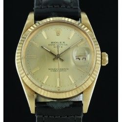 ROLEX AIGUILLES TRITIUM OR JAUNE MONTRES OYSTER PERPETUAL DATE 15008 CAL 3035