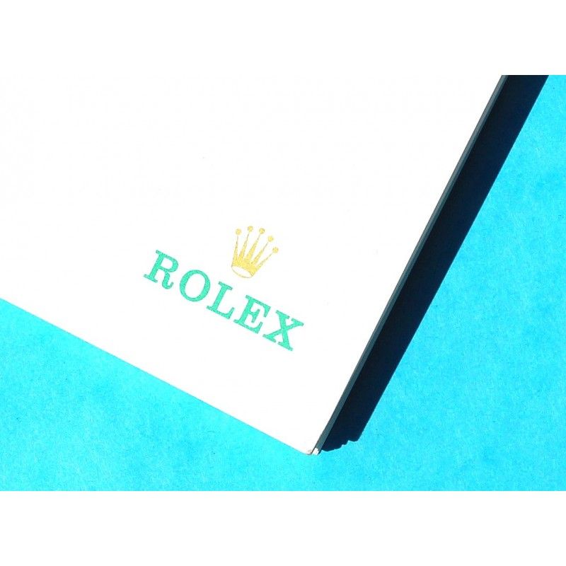 ROLEX RARE PAPER MEMENTO NOTEBOOK REGISTER NAMES & ADRESS REPERTOIRE, REPERTORY