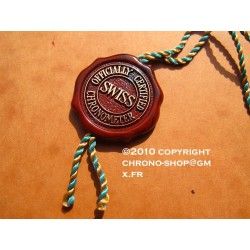 Chronometer Red Hang Seal Tag  "CERTIFIED OFFICIAL CHRONOMETER"