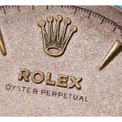Rolex Rare 1954 Vintage cadran chiffres arabes Montres Vintage Oyster Perpetual 3-6-9 Ref 6332 Cal automatique