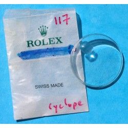 Original Rolex Watch Plexi Crystal cyclop 25-117 fits on 1500-1514, 1550, 1625, 5700, 5701, 6535, 6537, 6602, 6609, 6646