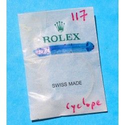 Original Rolex Watch Plexi Crystal cyclop 25-117 fits on 1500-1514, 1550, 1625, 5700, 5701, 6535, 6537, 6602, 6609, 6646