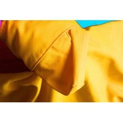 Authentique & Rare Rolex Ciré marin jaune, parka, veste pour bâteaux taille XL pour les Rolex Cup