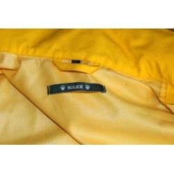 Authentique & Rare Rolex Ciré marin jaune, parka, veste pour bâteaux taille XL pour les Rolex Cup