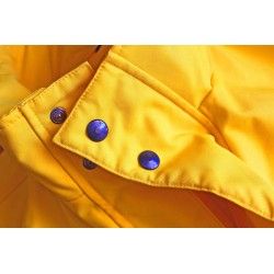 Authentique & Rare Rolex Ciré marin jaune, parka, veste pour bâteaux taille XL pour les Rolex Cup