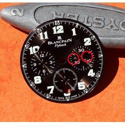 Blancpain Leman Flyback Chronograph Watch part Arabics Black Dial auto Cal F185