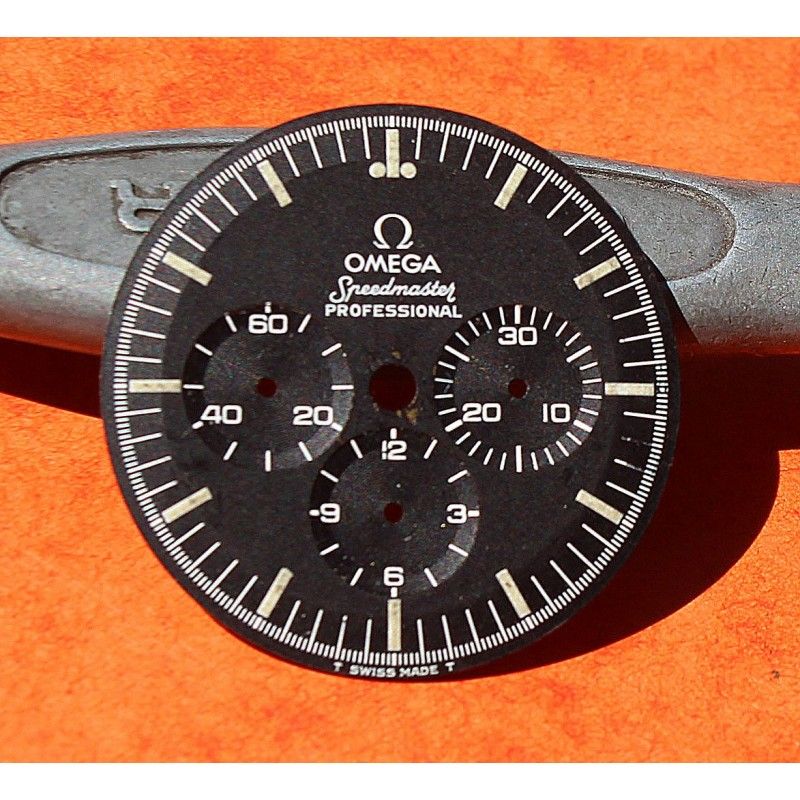 Vintage Cadran Montres Omega SPEEDMASTER Professional PRE Moon Watch 145012 Cal.321 Tritium signé SINGER