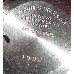 Authentic 1002 N.O.S Vintage Rolex oyster perpetual Stainless Steel Caseback engraved, collectible part !