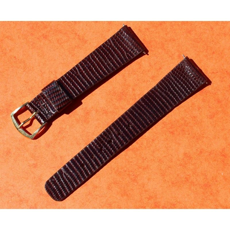 WATCHES BRACELETS WOMENS LIZARD SKIN STRAP 12mm AEROCONFORT SIGNED ZRC WITH BUCKLE