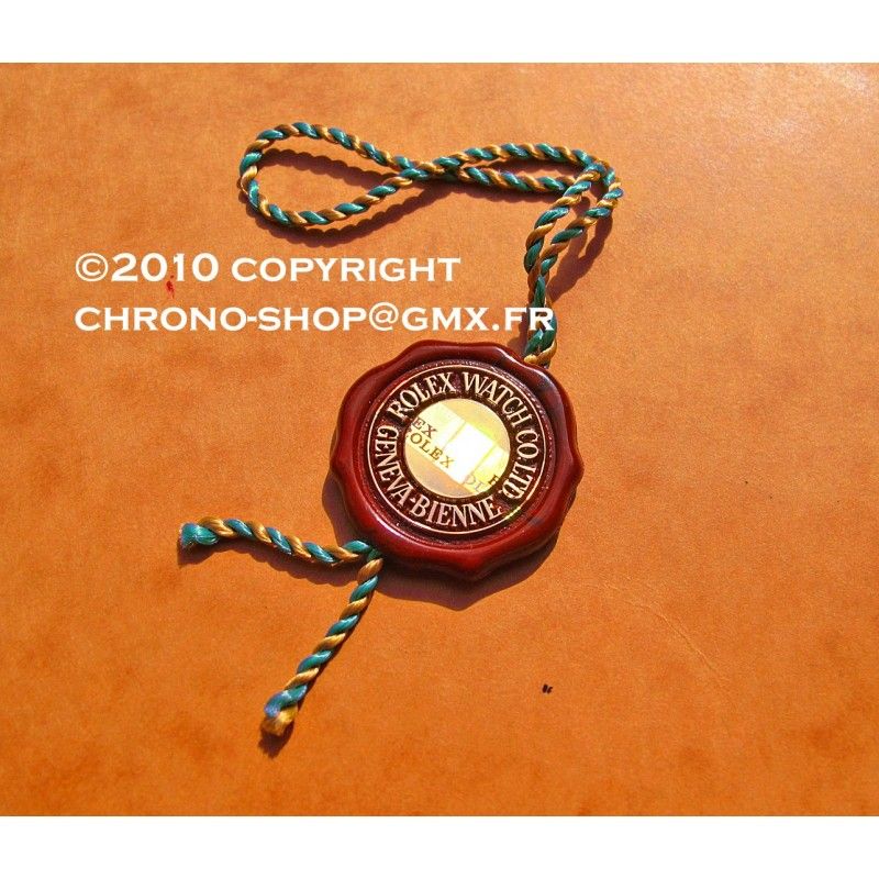 Chronometer Red Hang Seal Tag  "CERTIFIED OFFICIAL CHRONOMETER"
