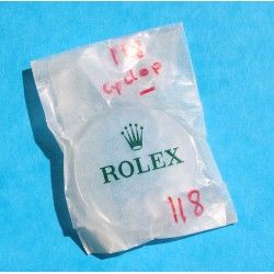 ROLEX VERRE HESALITE, PLEXIGLAS CYCLOPE 25-118 PLEXIGLAS ACRYLIQUE MONTRES DATEJUST 1600-1605, 1607, 1610, 1611