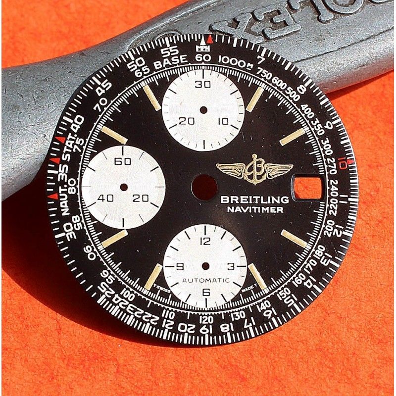 Breitling Cadran Tritium Chronograph Vintage Montres Old Navitimer ref 81610