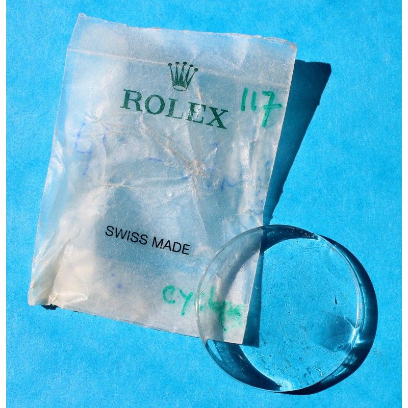 ROLEX CYCLOPE 117 PLEXIGLAS VERRE ACRYLIQUE MONTRES 1500-1514, 1550, 1625, 5700, 5701, 6535, 6537, 6602, 6609, 6646 