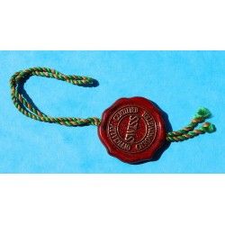 Rare Chronometer Red Hang Seal Tag  "CERTIFIED OFFICIAL CHRONOMETER" Goodies, accessories collectibles