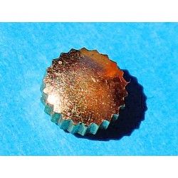 VINTAGE WRIST WATCH PART SCREW CROWN YELLOW GOLD 18KT Ø2.90mm 