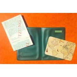 Rare & Vintage ROLEX Green Grain Leather Large Billfold Wallet AUTHENTIC ref 100.00.41