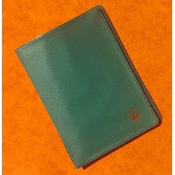 Rare & Vintage ROLEX Green Grain Leather Large Billfold Wallet AUTHENTIC ref 100.00.41