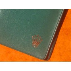 Rare & Vintage ROLEX Green Grain Leather Large Billfold Wallet AUTHENTIC ref 100.00.41