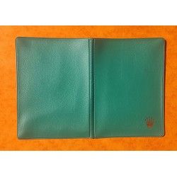 Rare & Vintage ROLEX Green Grain Leather Large Billfold Wallet AUTHENTIC ref 100.00.41