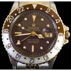 ROLEX VINTAGE SET AIGUILLES OR GILT GOLDFINGER MONTRES VINTAGES GMT MASTER 1675 PCG, Cornino, 1675/3, 1675/8 Cal 1575, 1565