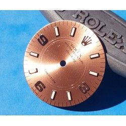 Rolex Mens Air King SS Salmon Pink Gold Color Dial 3 6 9 Cal 3000, 3135