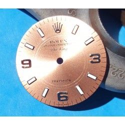 Rolex Mens Air King SS Salmon Pink Gold Color Dial 3 6 9 Cal 3000, 3135 ref 14000, 14000M, 14010, 14010M, 114200