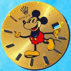 ROLEX RARE OYSTER DATE PRECISION ACIER CADRAN ✰MICKEY MOUSE✰ MONTRE REF 6694 CAL MANUEL