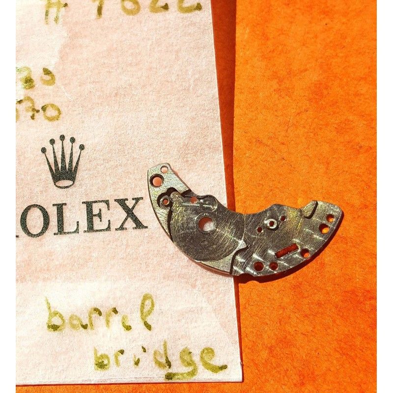 Rolex fournitures horlogère montres ref 7822 pont de barillet cal 1520, 1530, 1570