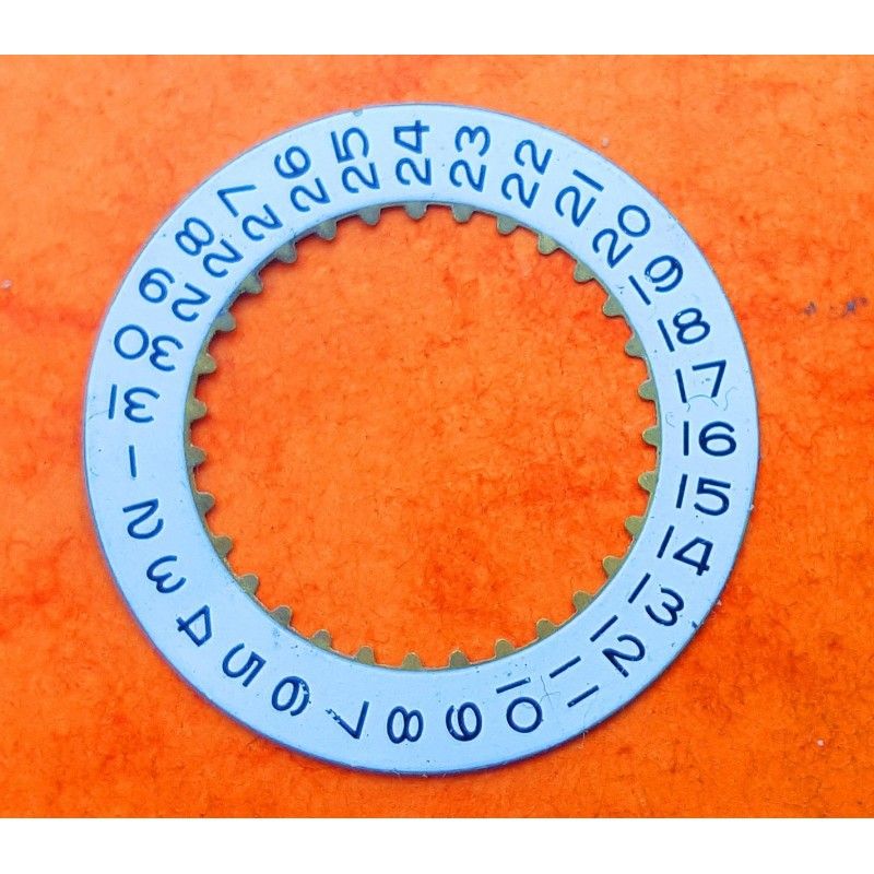 ETA Rare Silver Date Disc Indicator Black arabic numbers Ø23mm