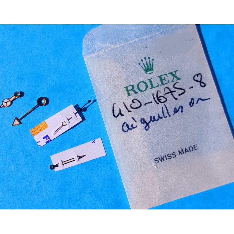 ROLEX ORIGINAL SET AIGUILLES OR / GILT MONTRES GMT-MASTER 1675/8 & 1675/3 LUMINOVA calibre auto 1575, 1565, 1560, 1570
