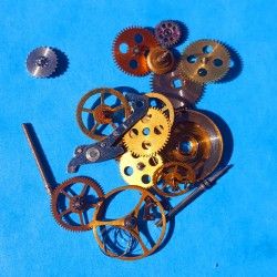 Lot Of Watch spares, what part, watch accessories, axle, wheels, screws, balance, watch bits for sale