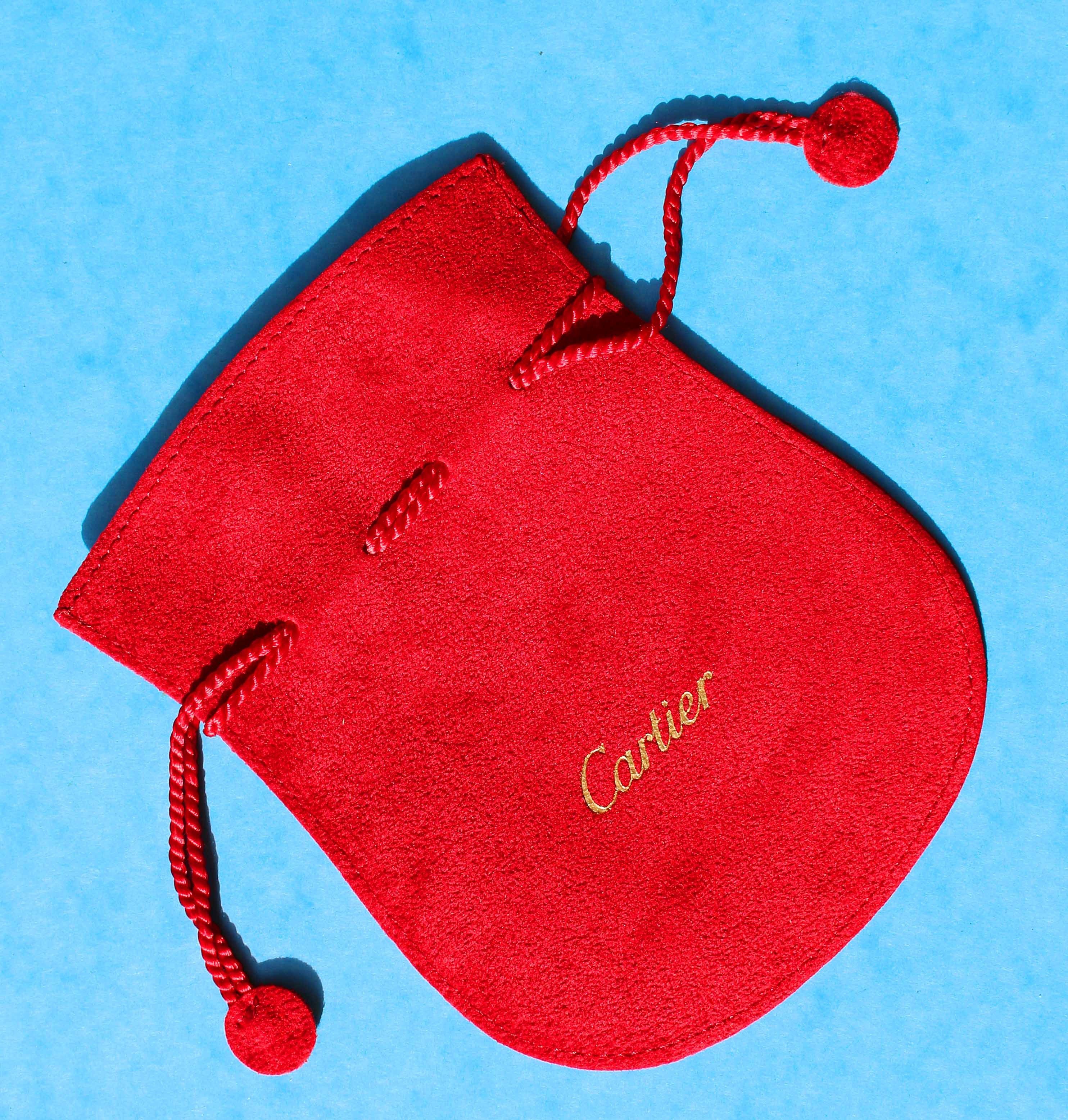 cartier velvet pouch